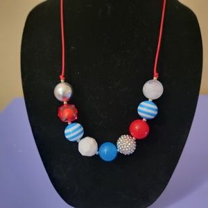 Patriotic beaded necklace